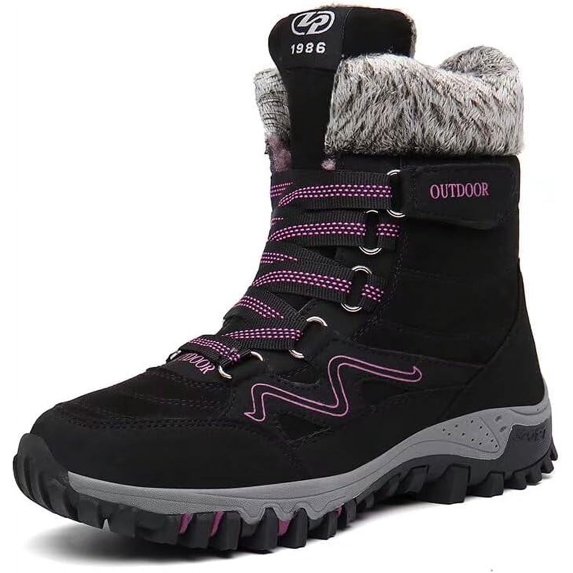 Men Women Fashion High Top Winter Boots for Snow Street Walking