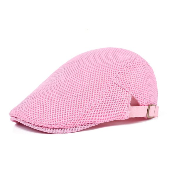 Men Women Fashion Mesh Summer Driving Golf Newsboy Hat Outdoor Beret Cap
