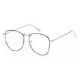 thumbnail image 1 of Men Women Fashion Round Clear Lens Eye Glasses Metal Frame Large Geek Big Retro, 1 of 4