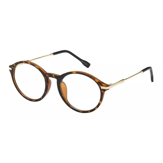 Men Women Fashion Round Clear Lens Eye Glasses Metal Frame Large Geek Big Retro