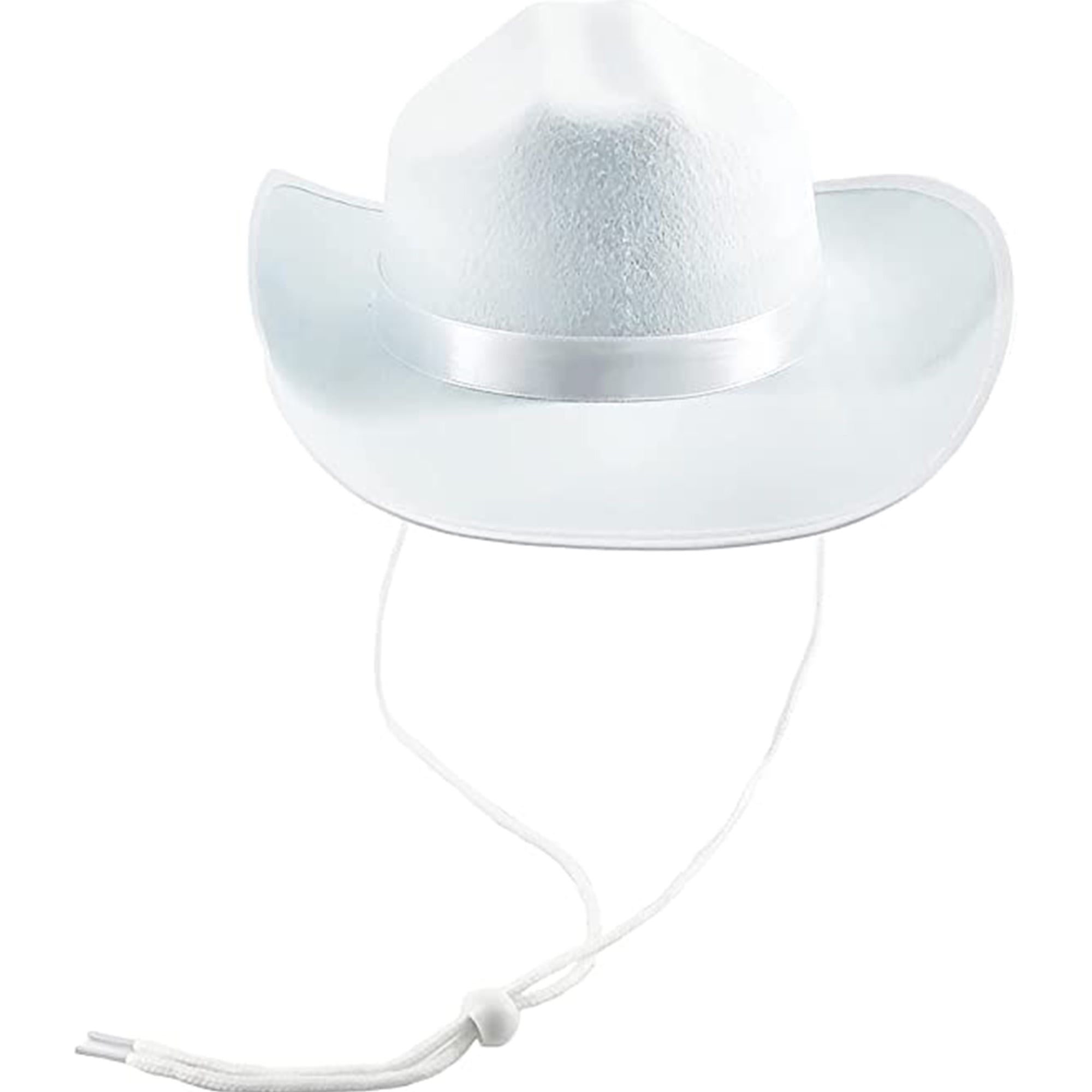 Men Women Felt Cowboy Hat, Summer Wide Brim Western Fedora 