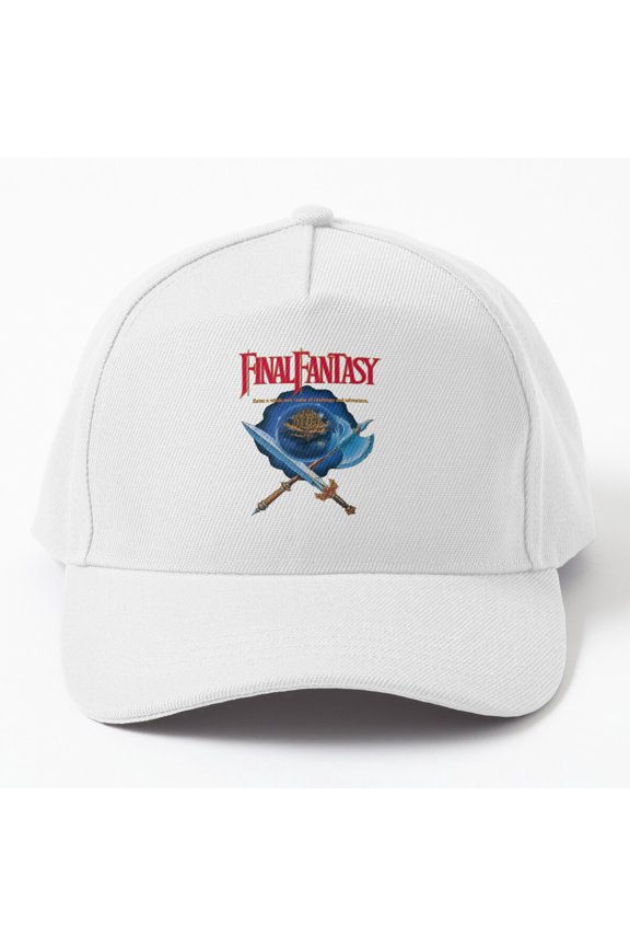 Men Women Final Fantasy 1 NES Baseball Hat, Retro Game Fan Art Design, Classic Cap