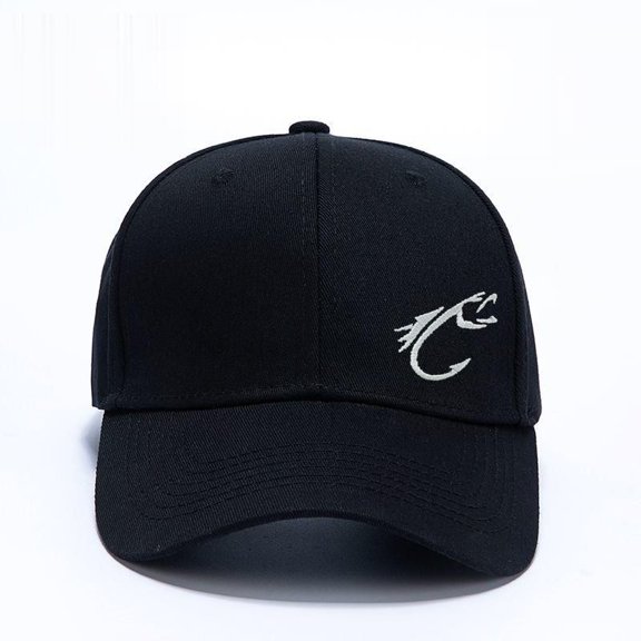 Men Women Fishing Bass Fish Hook Embroidered Trucker Hat, Breathable Mesh Back Adjustable Snapback Baseball Cap, Outdoor Sun Protection Truck Hat