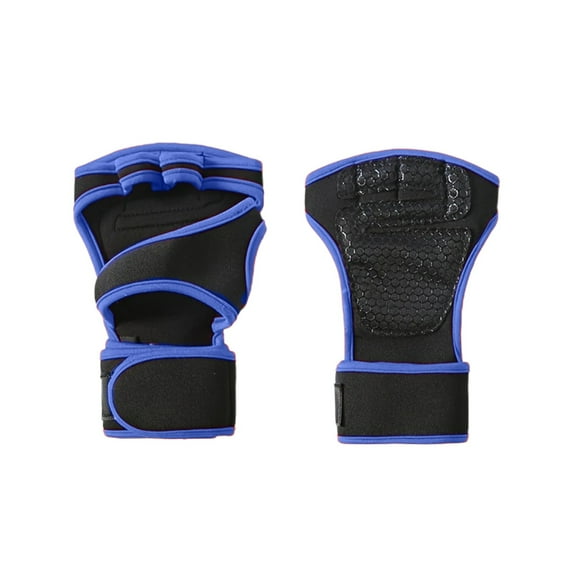 Men & Women Fitness Gloves with Non-Slip Grip, Wrist Support, Callus Prevention, Breathable Mesh for Gym, Weightlifting, Cycling, CrossFit, HIIT, Powerlifting