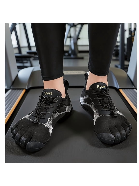 Men' & Women' Five-Toe Barefoot Training Sneakers - Soft-Soled Anti-Slip Fitness Shoes with Toe-Separated, Lightweight Sole Suitable for Yoga, Pilates, Beach, Gym,, - Indoor/Outdoor Multi-Purpose