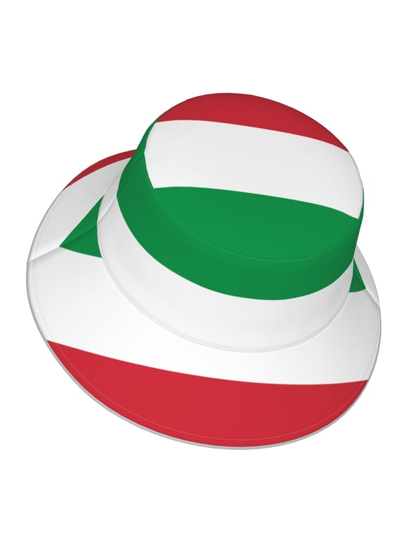 Men Women Flag Of Italy Reflective Bucket Hat Reversible Runner Cap Visor Hat