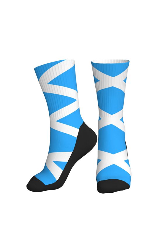 Men Women Flag Of Scotland Novelty Sports Design Casual Dress Socks