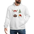 thumbnail image 1 of Men Women Fleece Lined Christmas Tree Snowman Reindeer Sweatshirt Crewneck Long Sleeve Pullover Top Casual Fall Clothes  Workout Shirt, 1 of 8