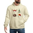thumbnail image 1 of Men Women Fleece Lined Christmas Tree Snowman Reindeer Sweatshirt Crewneck Long Sleeve Pullover Top Casual Fall Clothes  Workout Shirt, 1 of 8