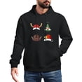 thumbnail image 1 of Men Women Fleece Lined Christmas Tree Snowman Reindeer Sweatshirt Crewneck Long Sleeve Pullover Top Casual Fall Clothes  Workout Shirt, 1 of 7