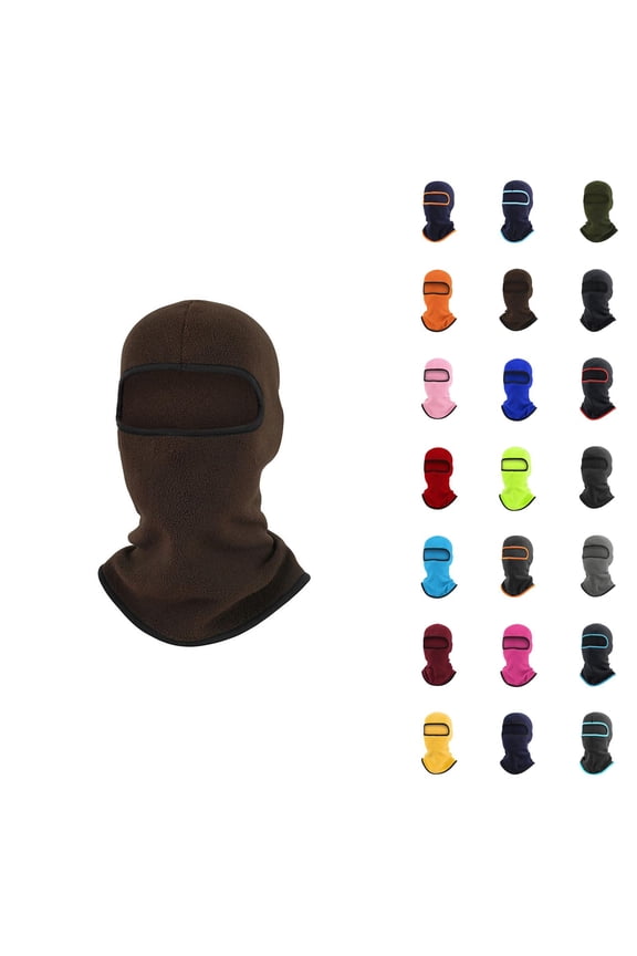 Men Women Ski Mask Winter Knit Balaclava Warm Thickened Outdoor Cycling Snow Cold Weather Face Cover Beanie Hat Windproof Design Soft Thermal Knit Gear for Ski Hiking Running Riding Gifts Ski