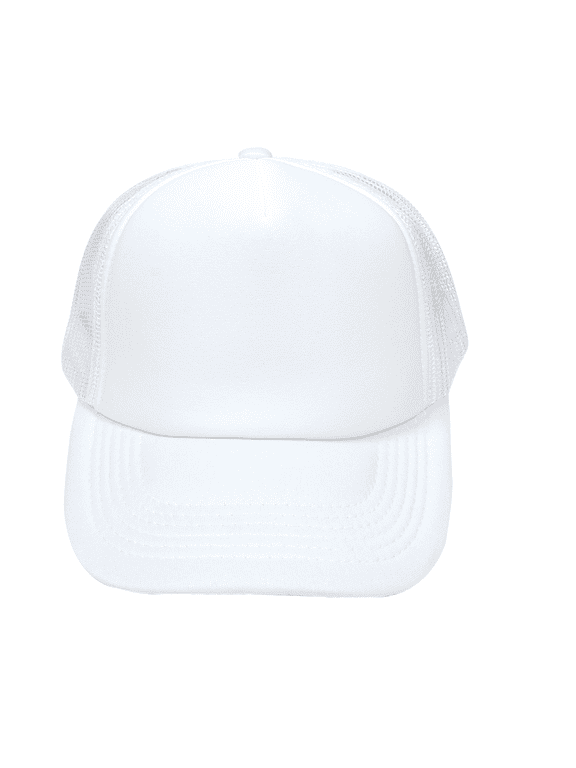 Men Women Foam Trucker Hat Mesh Cap Solid Colors Lightweight with Adjustable Snapback Collection