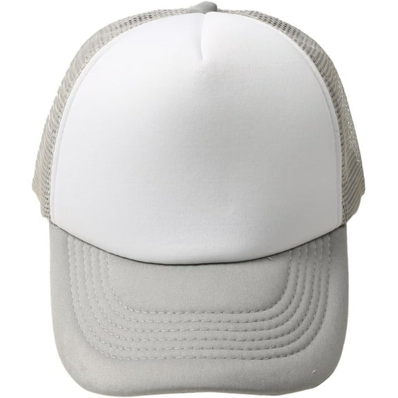 Men Women Foam Trucker Hat Mesh Cap Solid Colors Lightweight with Adjustable Snapback Collection