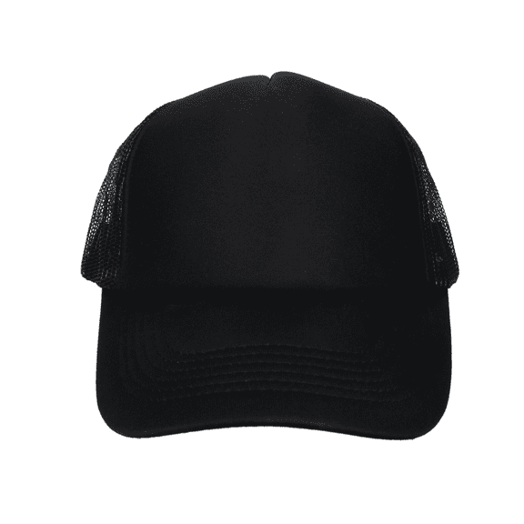 Men Women Foam Trucker Hat Mesh Cap Solid Colors Lightweight with Adjustable Snapback Collection