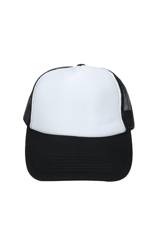 Men Women Foam Trucker Hat Mesh Cap Solid Colors Lightweight with Adjustable Snapback Collection