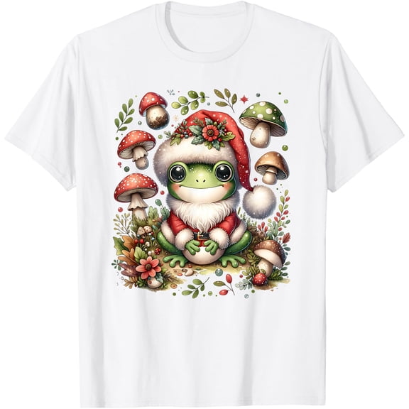 Men Women Frog Christmas Mushroom Cottagecore T Shirt All Size S-5XL