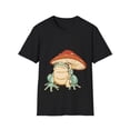 thumbnail image 1 of Men Women Frog Lovers Mushroom Umbrella Rainy Day TShirt, 1 of 4