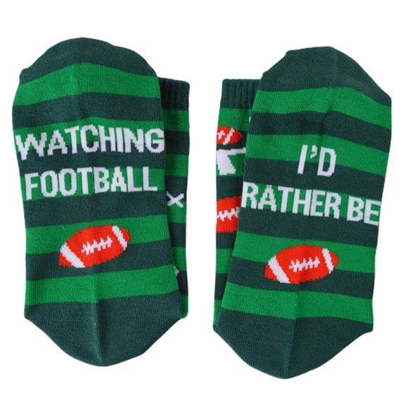 Men Women Funny Letters Long Crew Socks Golfing Fishing Camping Football Novelty I Would Rather Cotton Tube Stockings Hosiery Gifts