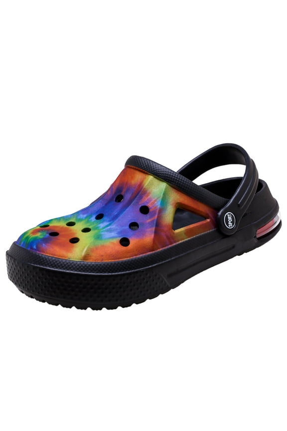 Men Women Garden Shoes Summer Beach Clogs Sandals with Adujustable Strap Lightweight Slippers Around the House Water Shoes Black 36