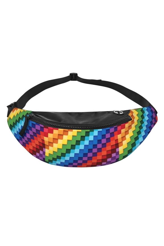 Men Women Gay Pride Fanny Pack Crossbody Waist Belt Bag Easy Carry Any Phone Wallet