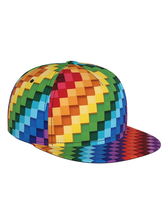 Men Women Gay Pride Flat Brim Hat Snapback Baseball Cap