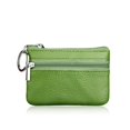 thumbnail image 1 of Men Women Genuine Leather Card Coin Key Holder Zip Wallet Pouch Bag Purse, 1 of 5