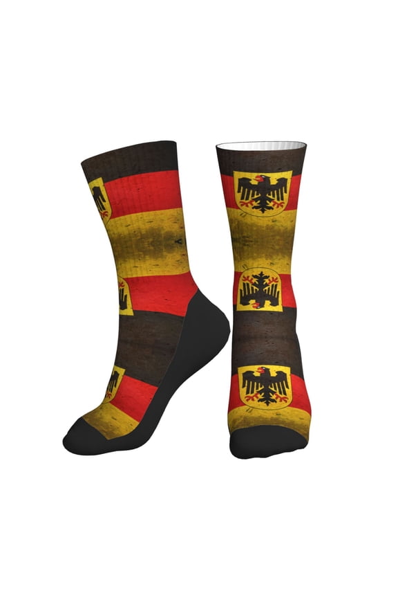 Men Women German Eagle Flag Novelty Soft Funny Dress Crew Socks