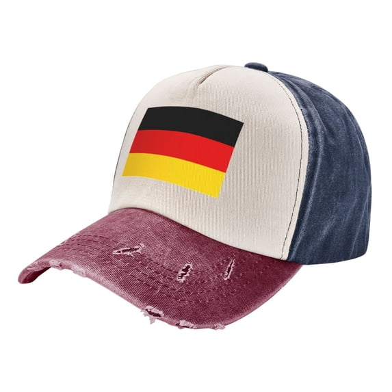 Men Women German Flag Baseball Cap Golf Dad Hat Adjustable Low Profile Cotton Hat