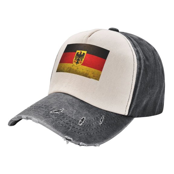 Men Women Germany Flag Distressed Twill Cotton Baseball Cap Vintage Adjustable Dad Hat