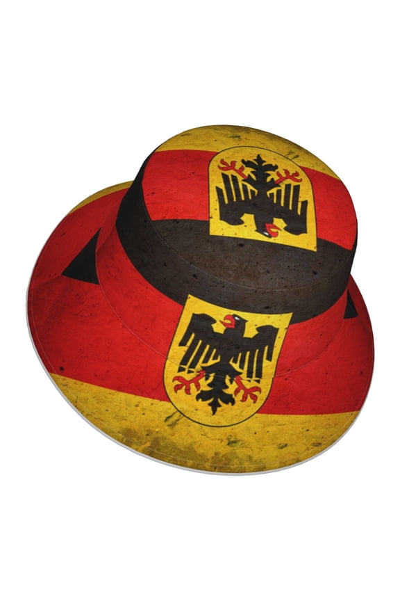 Men Women Germany Flag Reflective Bucket Hat Reversible Runner Cap Visor Hat