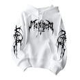 thumbnail image 1 of Men Women Gothic Hoodie Y2K Aesthetic Graphic Oversized Pullover Hooded Sweatshirt Hip Hop Grunge Alt Streetwear, 1 of 3