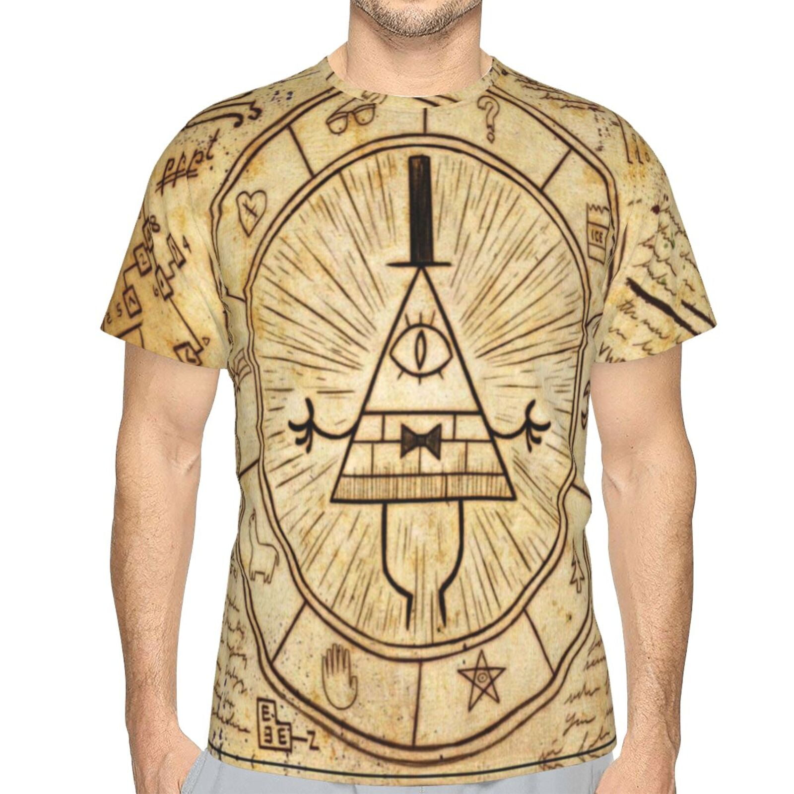 Men Women Gravity Fall Shirts Short Sleeve Cosplay Adults Anime T ...