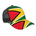 thumbnail image 1 of Men Women Guyana Flag Adjustable Trucker Hat Lightweight Mesh Back Baseball Cap One Size, 1 of 5