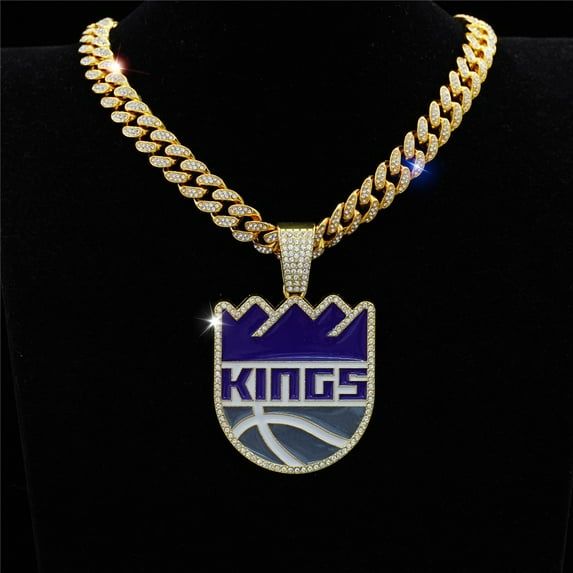 Men Women Hip Hop Letters KINGS Pendant Necklace Crystal Cuban Chain HipHop Iced Out Bling Necklaces Fashion Charm Jewelry