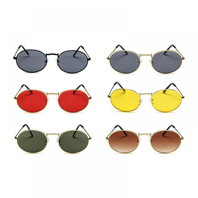 Men Women Hippie Circle Sunglasses,Polarized Round Retro Tinted Lens Metal Frame Sunglasses