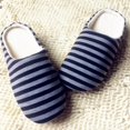 thumbnail image 1 of Men Women Home Stripe Slippers Shoes Anti-Slip Soft Sole Slippers Shoes House Indoor Floor Bedroom Slippers Shoes, 1 of 8
