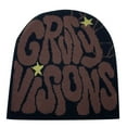 thumbnail image 1 of Men Women Jacquard Letter Hat Warm Knitted Winter Ear Cap, 1 of 2