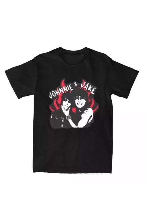 Men Women Jake And Johnnie Flames The Tinas Band T Shirt Accessories Cott