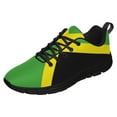 thumbnail image 1 of Men Women Jamaican Shoes Unisex Adult Running Shoes Breathable Casual Sport Tennis Sneakers Black Size 11, 1 of 5