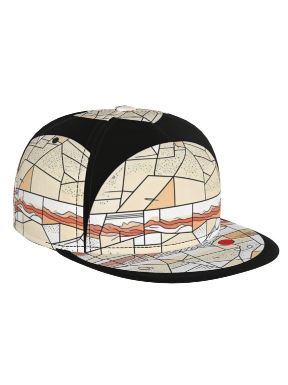 Men Women Jupiter Storm Flat Brim Hat Snapback Baseball Cap