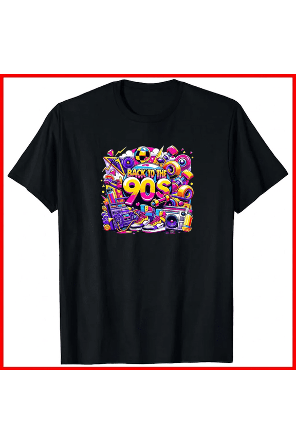 Men Women Kids Retro Vintage Back To 90s Theme Party Fashion Unisex T-Shirt, up to size 5XL