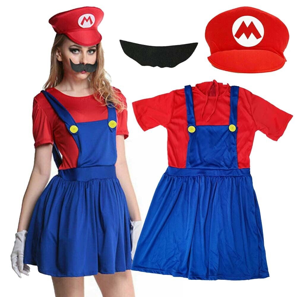 Mario and luigi fancy dress womens top