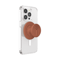 PopSockets MagSafe Phone Grip with Kickstand & Swappable Top - Curves Terracotta