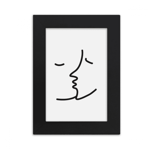 Men Women Kissing Love Art Deco Fashion Desktop Photo Frame Picture Display Art Painting Exhibit