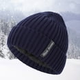 thumbnail image 1 of Men And Women Knitted Warm Hat Autumn And Winter Thickened Cap Cold Proof Ear Warm Cap Plaid Hat Large Trapper Hat Winter Hats Windproof Scarf Winter with Hat Winter Men Caps Lumber Winter Thermal, 1 of 1