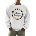 thumbnail image 1 of Men And Women Kwanzaa Fall Fashion Hoodless Pullover Sweatshirt Holiday Logo Print Casual Tops Sweat Shirts Athletic Top Lightweight Basic Pullover Shirts, 1 of 4
