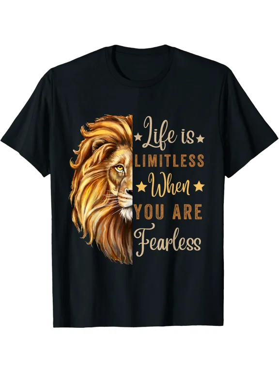 Men Women Leo Season Lion August Birthday Motivation T-Shirt Size S-5XL