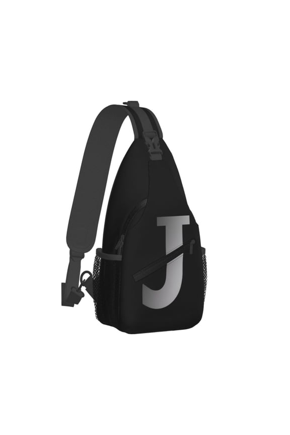 Men Women Letter J Logo Sling Crossbody Chest Bag Backpack with Convertible Shoulder Strap