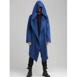 Men s Long Cloak Cape Coat Loose Hoodie Jackets PunK Trench Gothic Cosplay Walmart