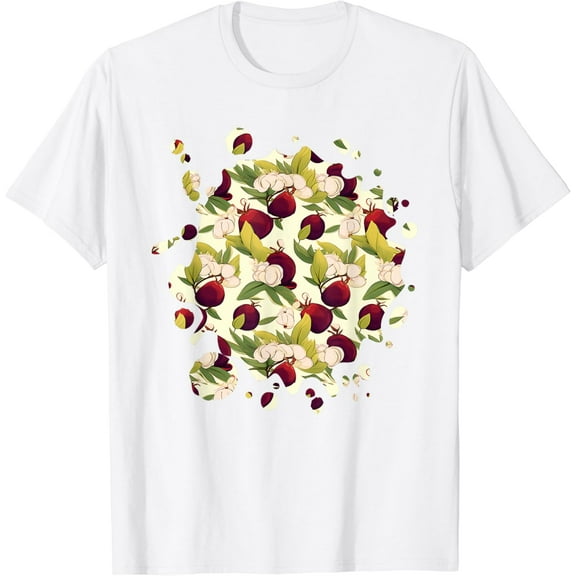 Men Women Mangosteen Fruit Botanical Design Lover Gardening T-Shirt